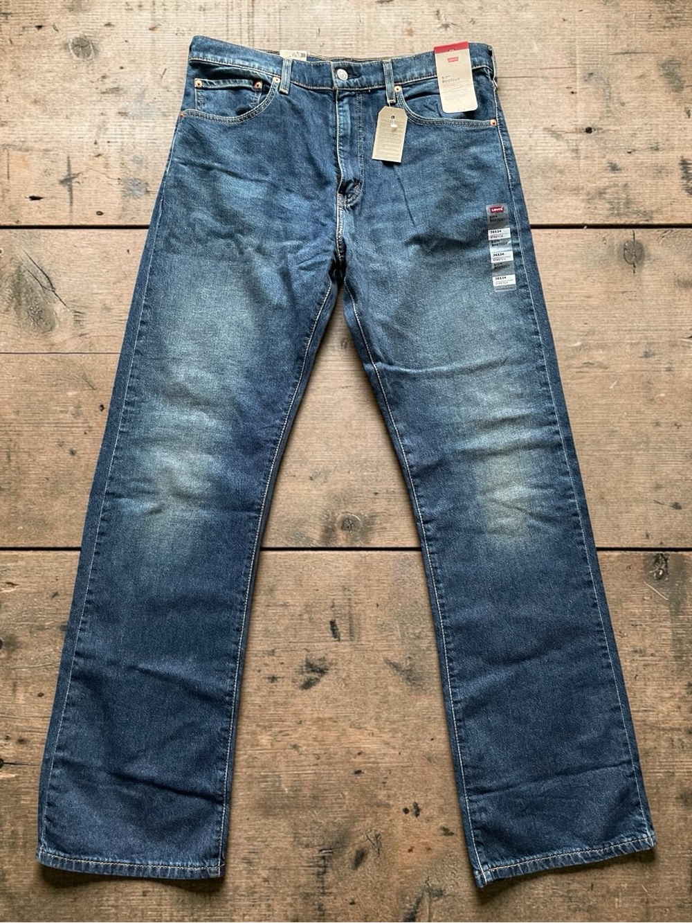 Levi's 517 Bootcut Men's Jeans in Medium Blue Denim 36x34 NWT